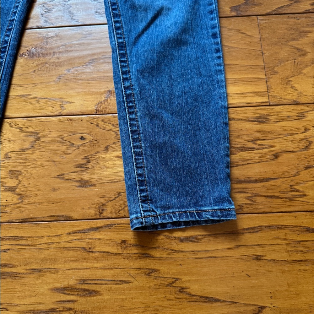 Seven7 Straight Leg Mid-Rise Blue Denim Jeans Size 14 - Picture 11 of 12